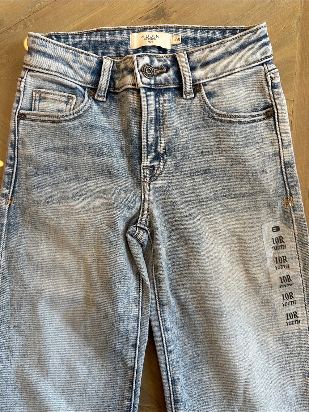 Hidden Los Angeles Light Wash Kids' Denim Jeans - Blue